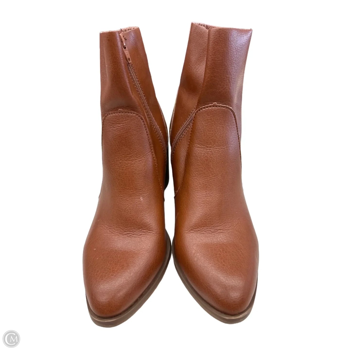 Boots Ankle Heels By Universal Thread In Brown, Size: 8