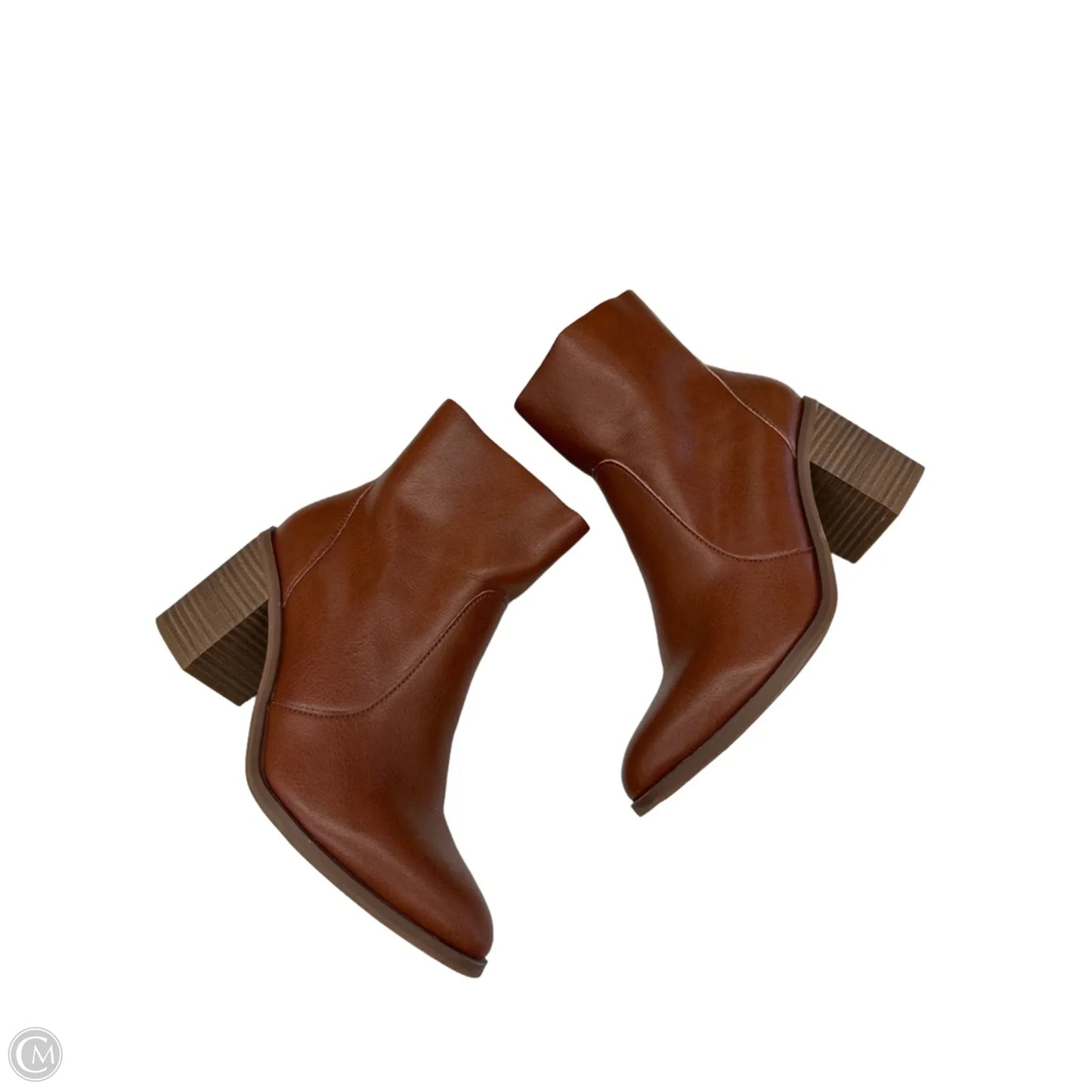 Boots Ankle Heels By Universal Thread In Brown, Size: 8