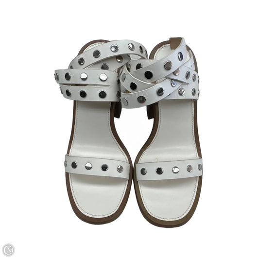 Sandals Designer By Michael Kors In White, Size: 6