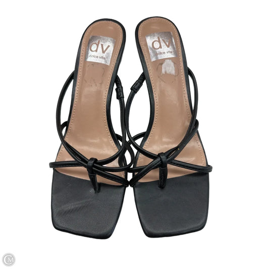Sandals Heels Kitten By Dolce Vita In Black, Size: 6.5