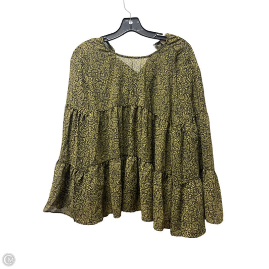 Top Long Sleeve By Michael By Michael Kors In Paisley Print, Size: S