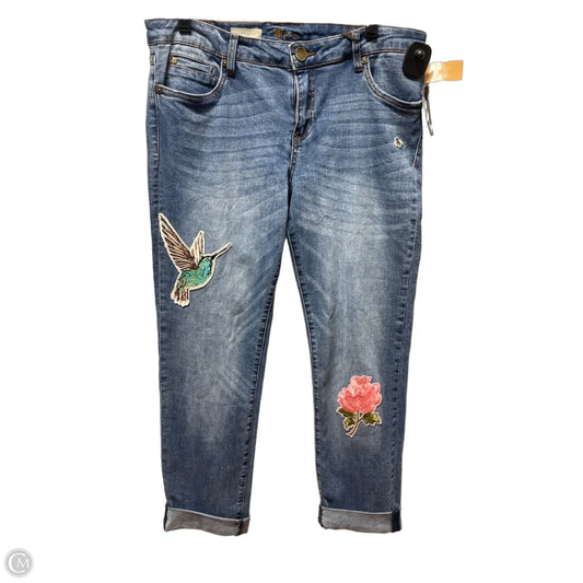 Jeans Boyfriend By Kut In Blue Denim, Size: 10