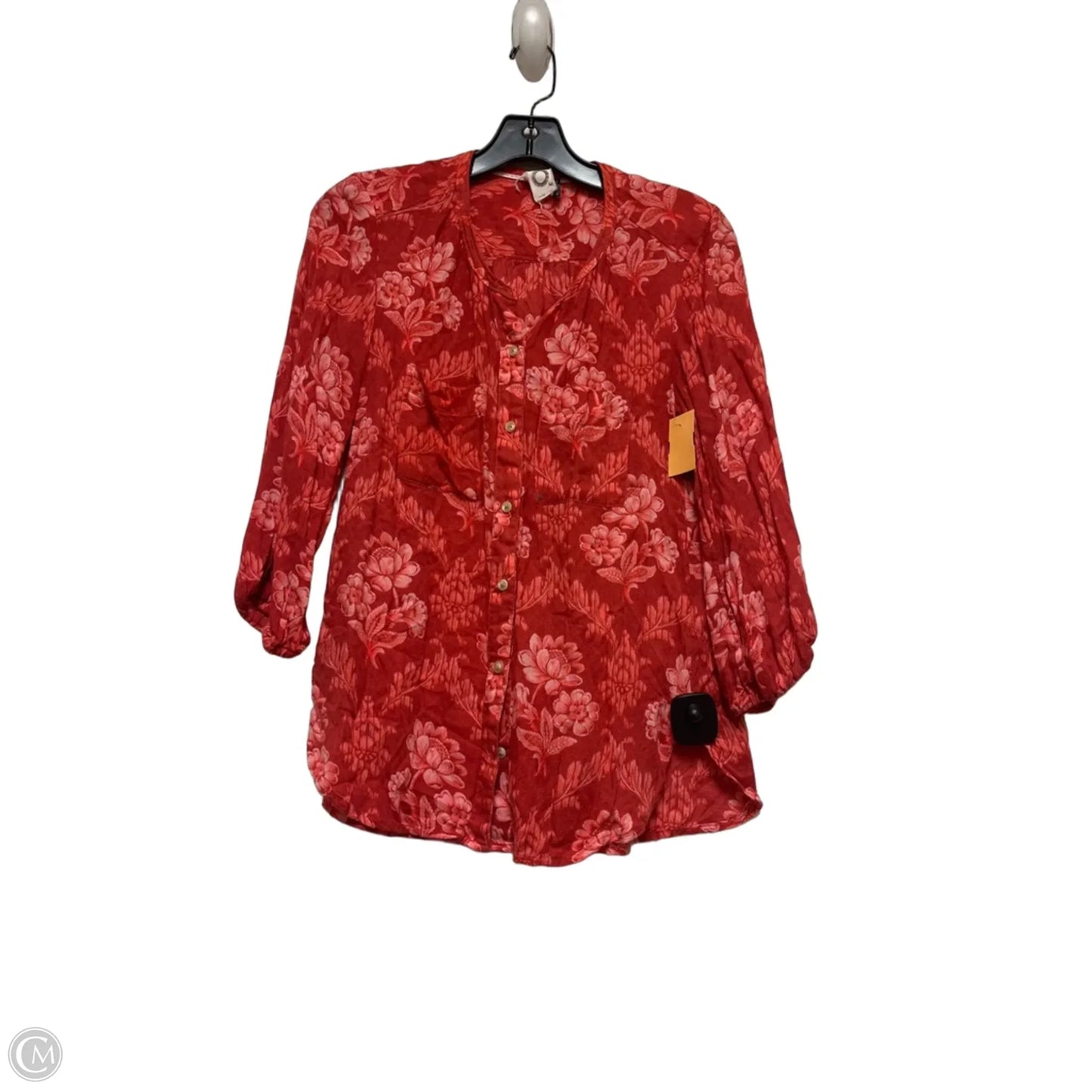 Top Short Sleeve By Akemi And Kin In Floral Print, Size: Xs