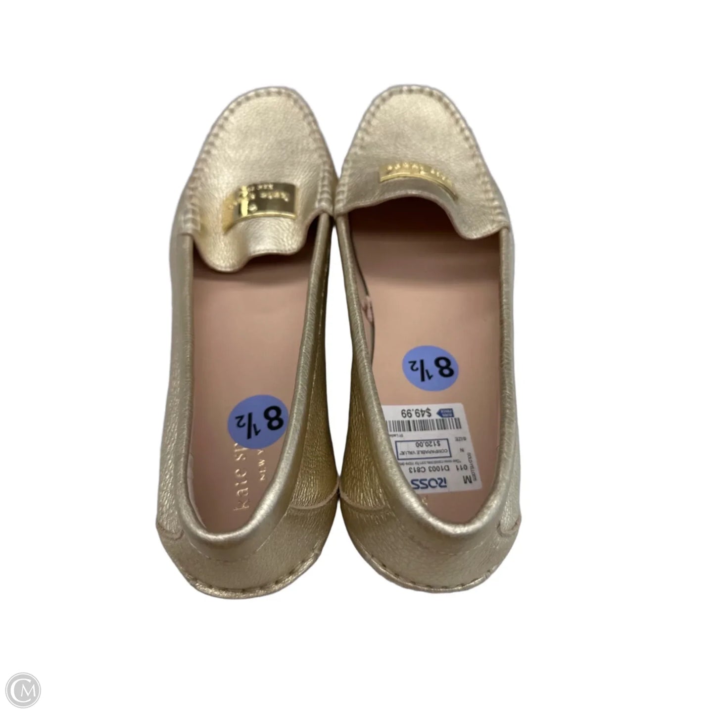 Shoes Designer By Kate Spade In Gold, Size: 8.5