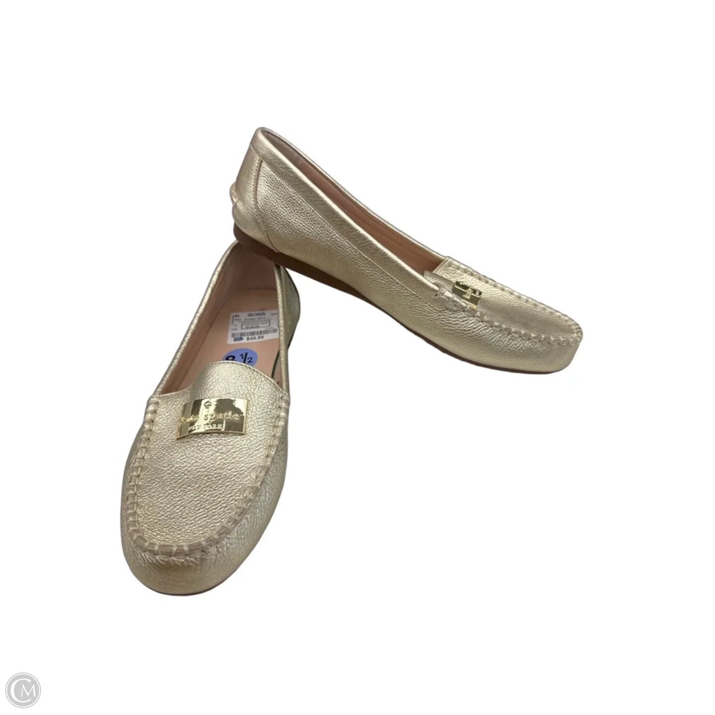 Shoes Designer By Kate Spade In Gold, Size: 8.5