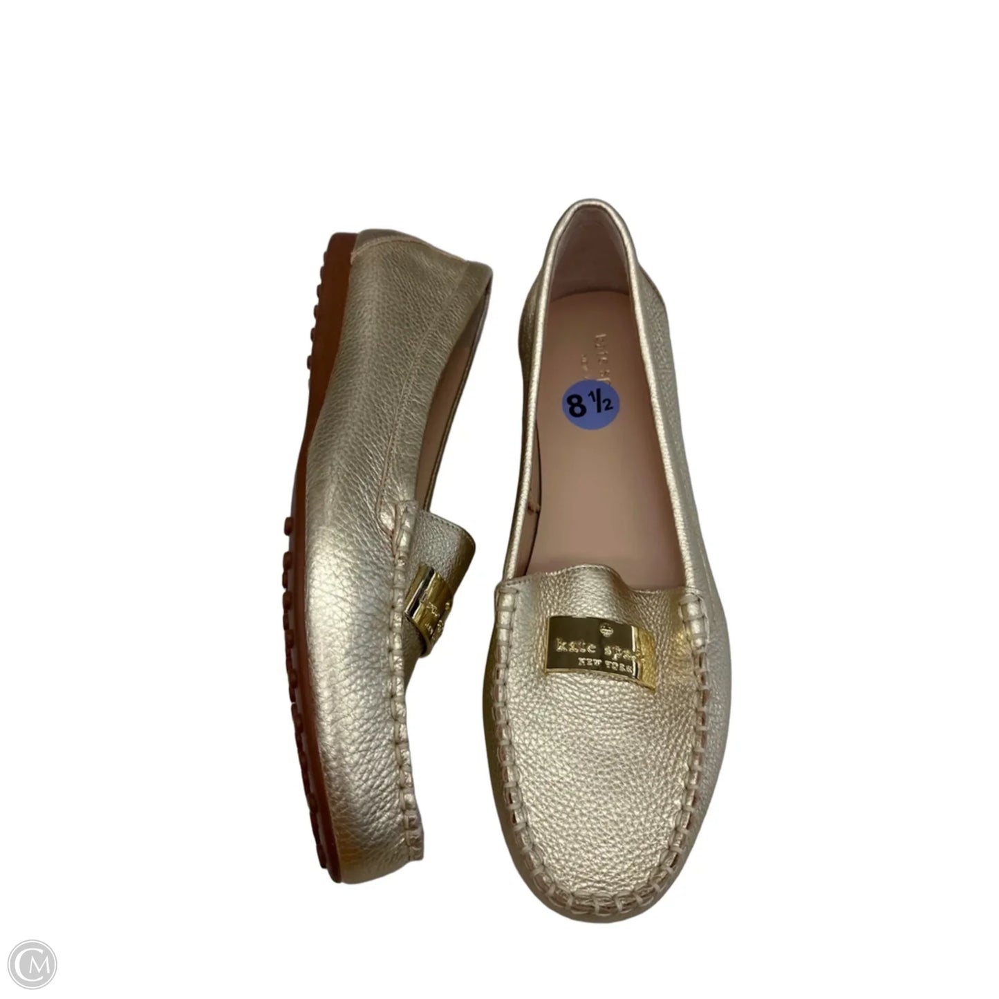 Shoes Designer By Kate Spade In Gold, Size: 8.5