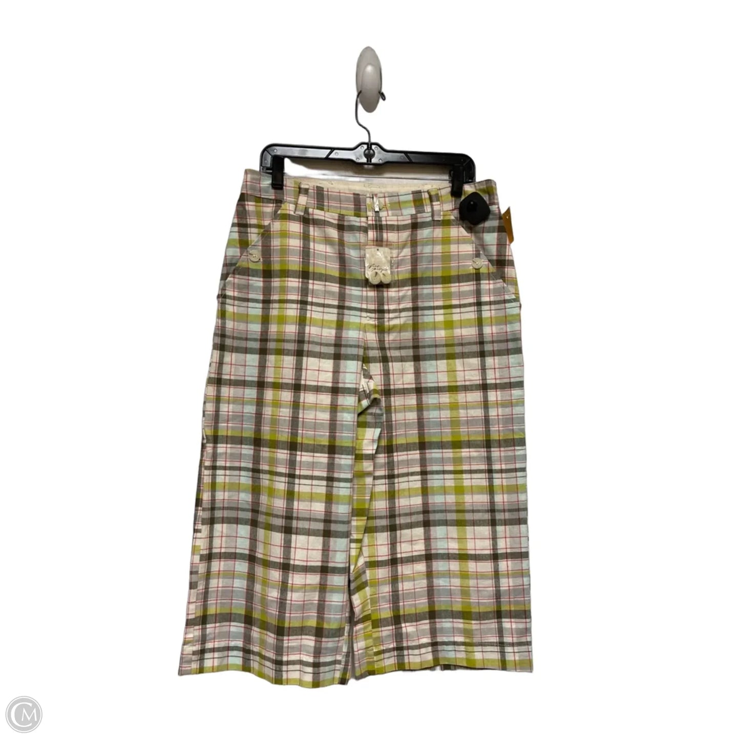 Pants Cropped By Free People In Plaid Pattern, Size: 14