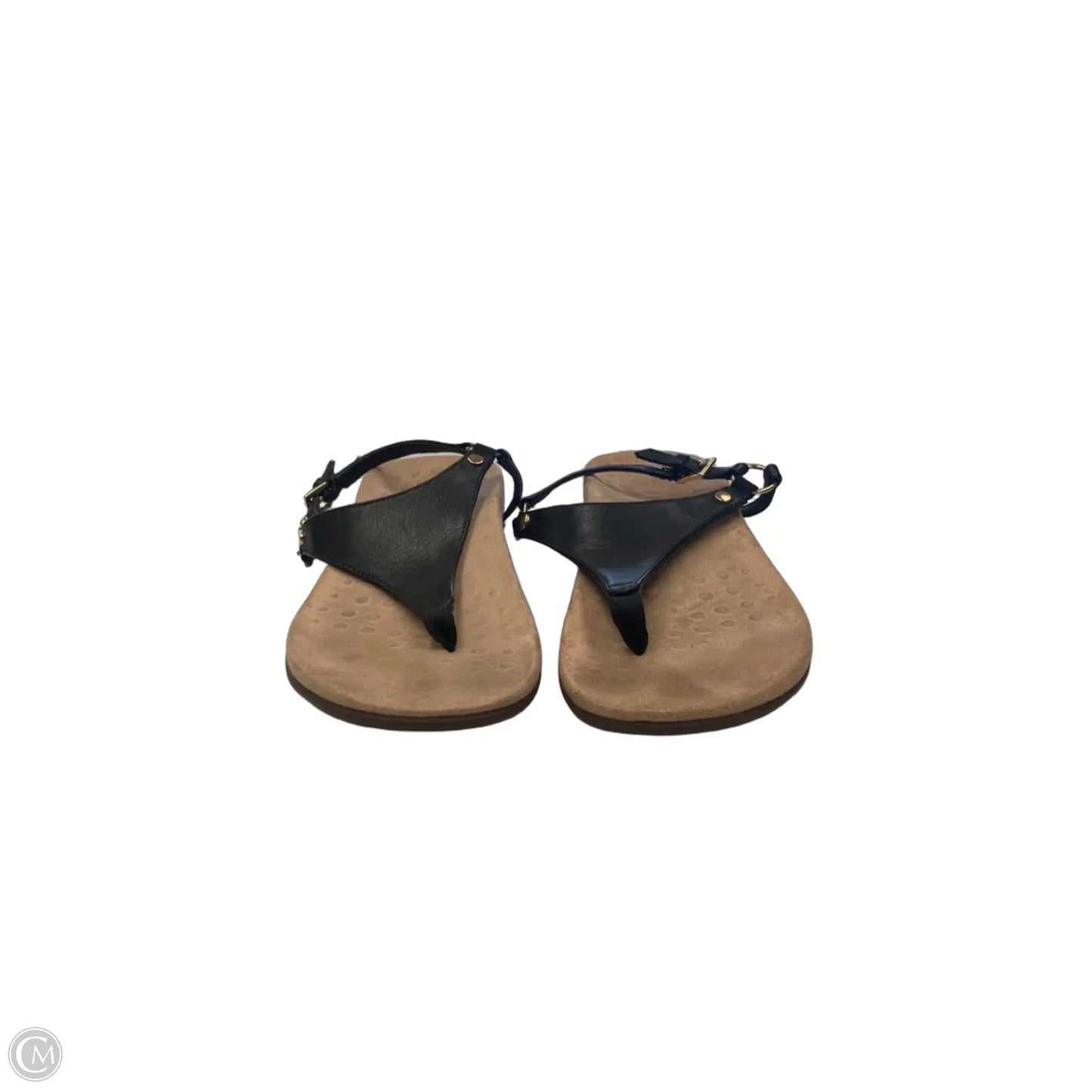 Sandals Flats By Vionic In Black, Size: 8