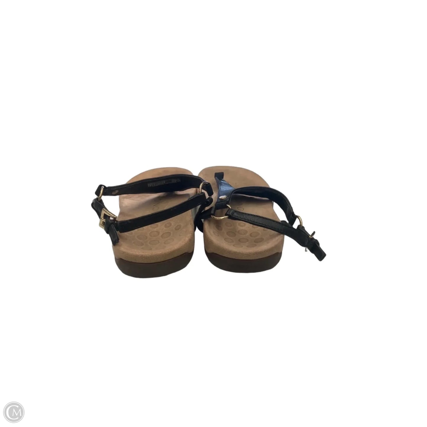 Sandals Flats By Vionic In Black, Size: 8