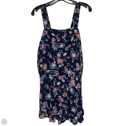 Romper By Loft In Floral Print, Size: S