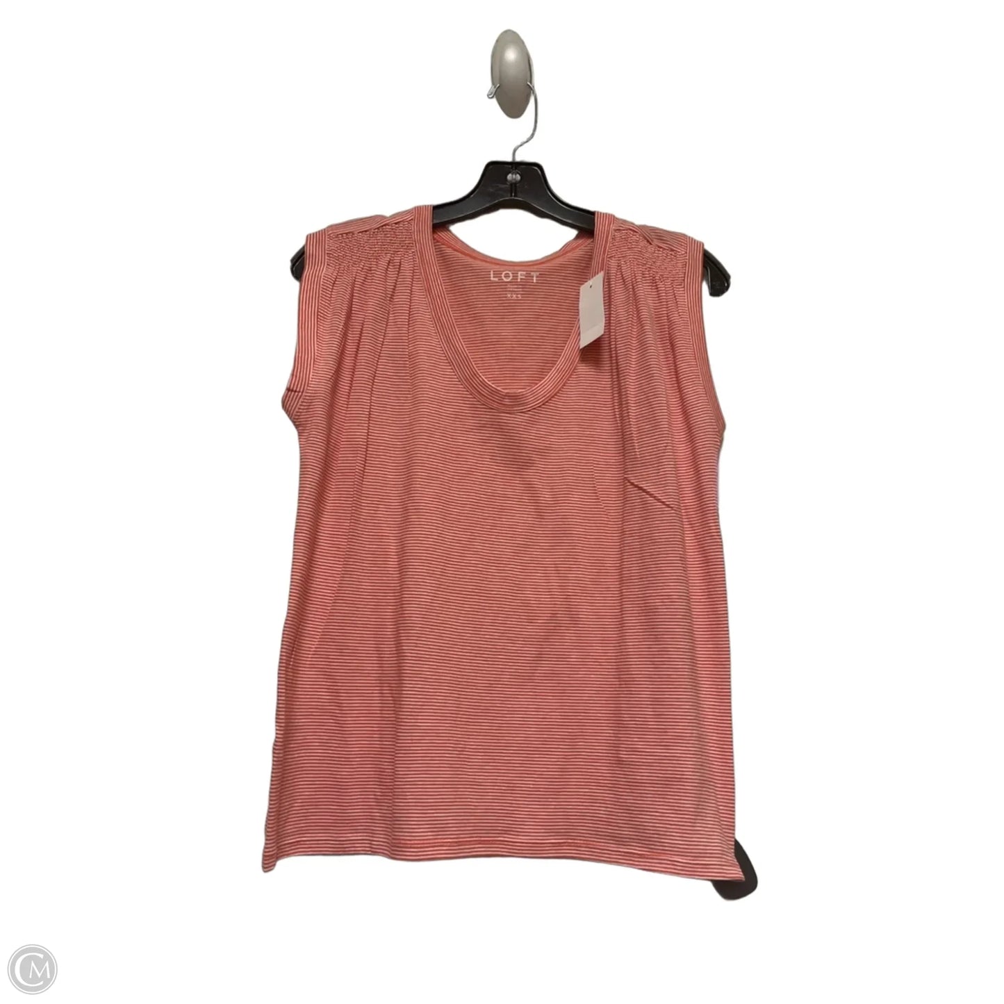 Top Sleeveless Basic By Loft In Striped Pattern, Size: Xxs
