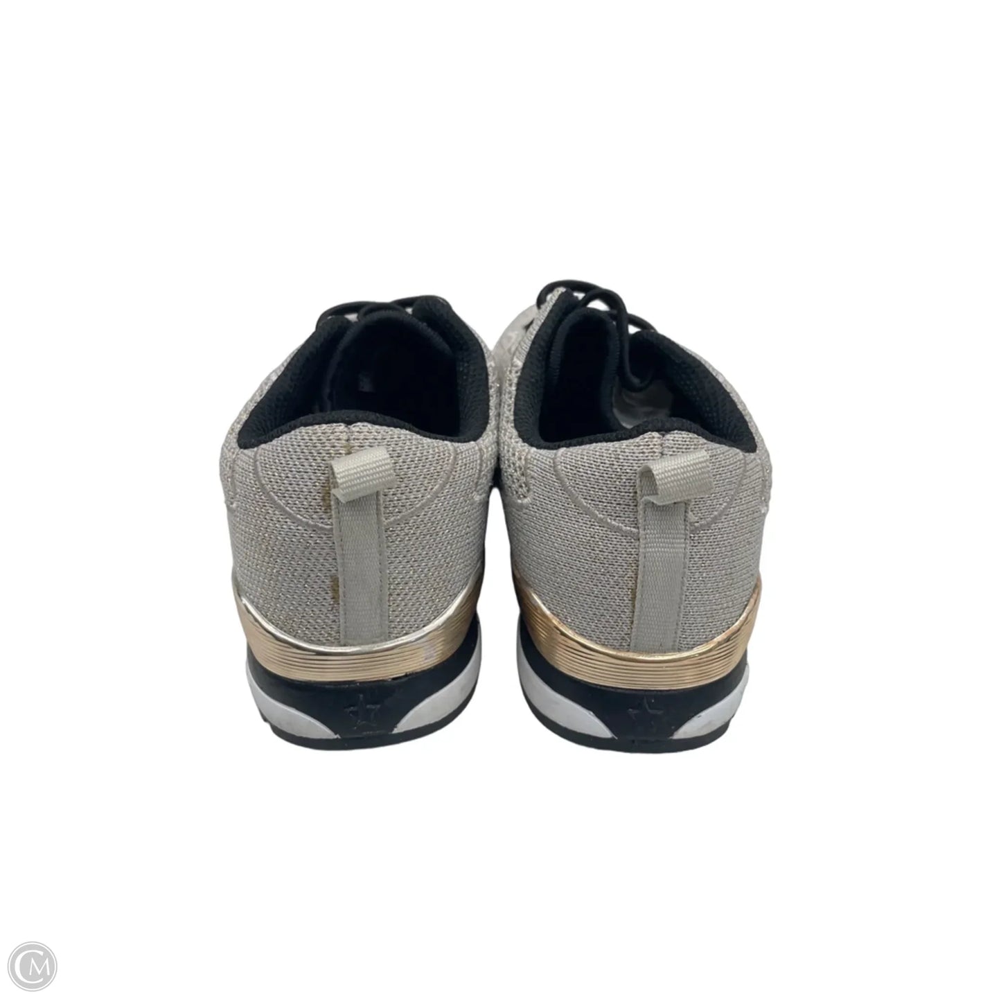Shoes Sneakers By Skechers In Black & Gold, Size: 7