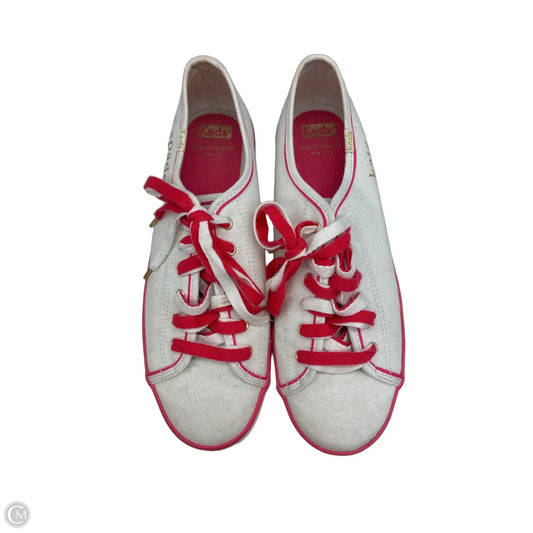 Shoes Flats By Keds In Pink & White, Size: 9.5