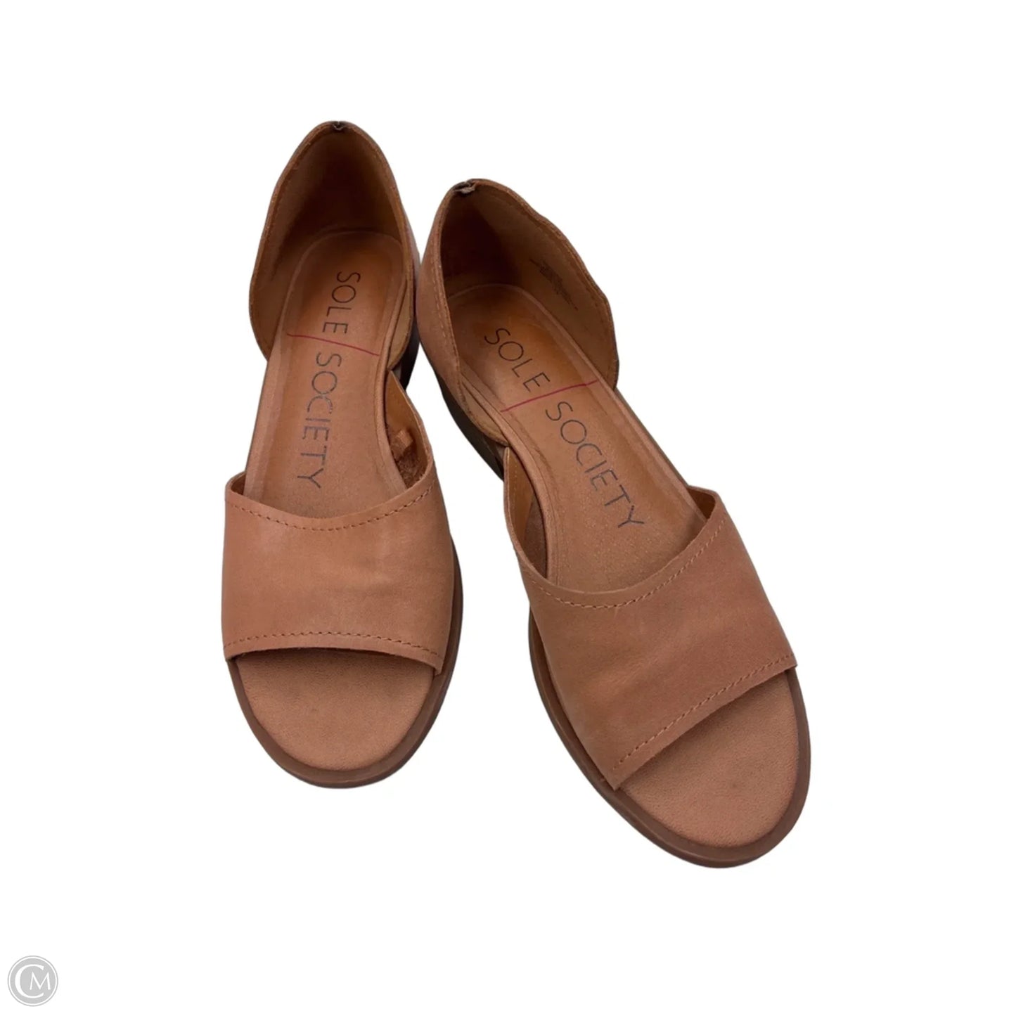 Sandals Heels Block By Sole Society In Brown, Size: 8