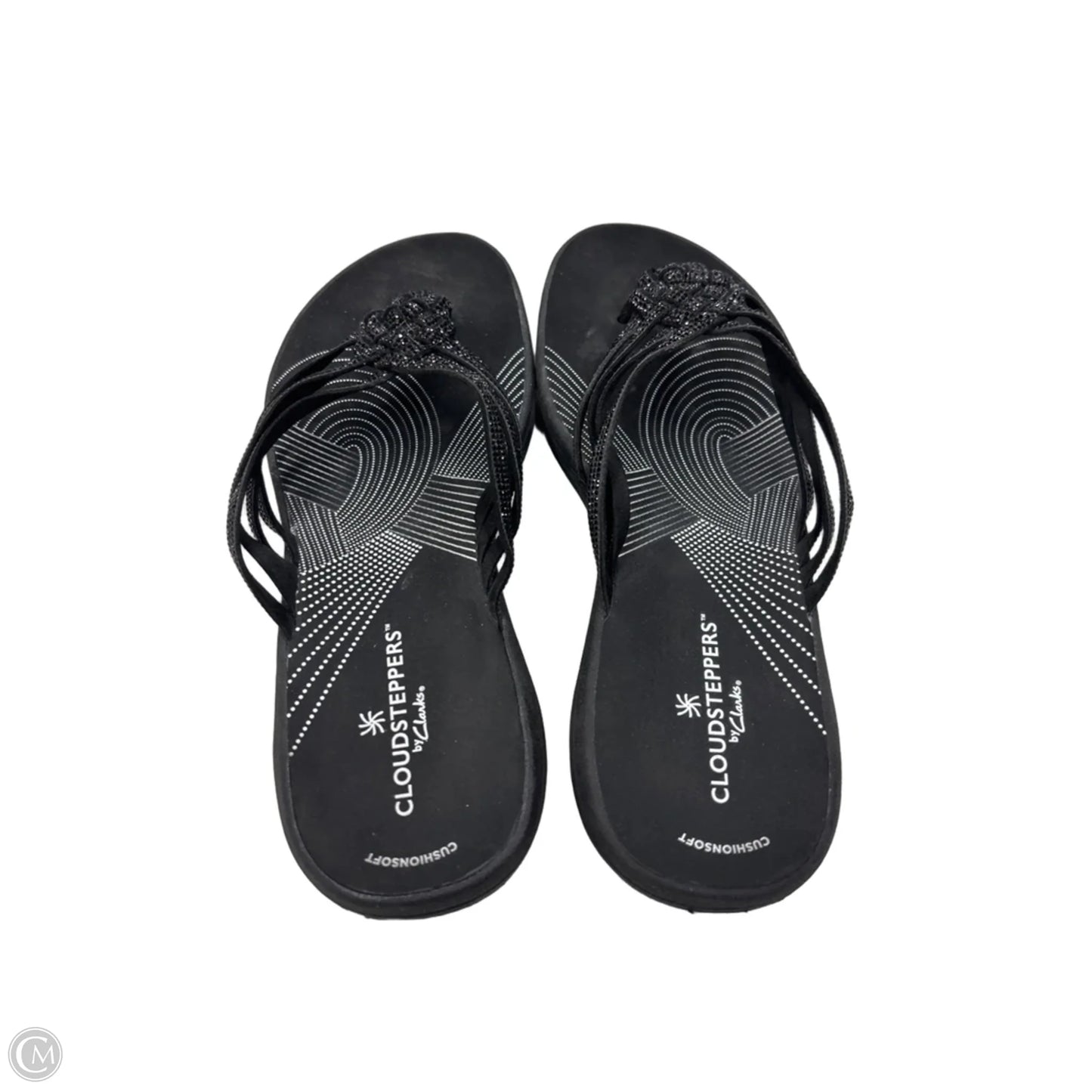 Sandals Flats By Clarks In Black, Size: 8