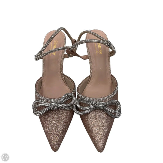 Shoes Heels Stiletto By Clothes Mentor In Rose Gold, Size: 8.5