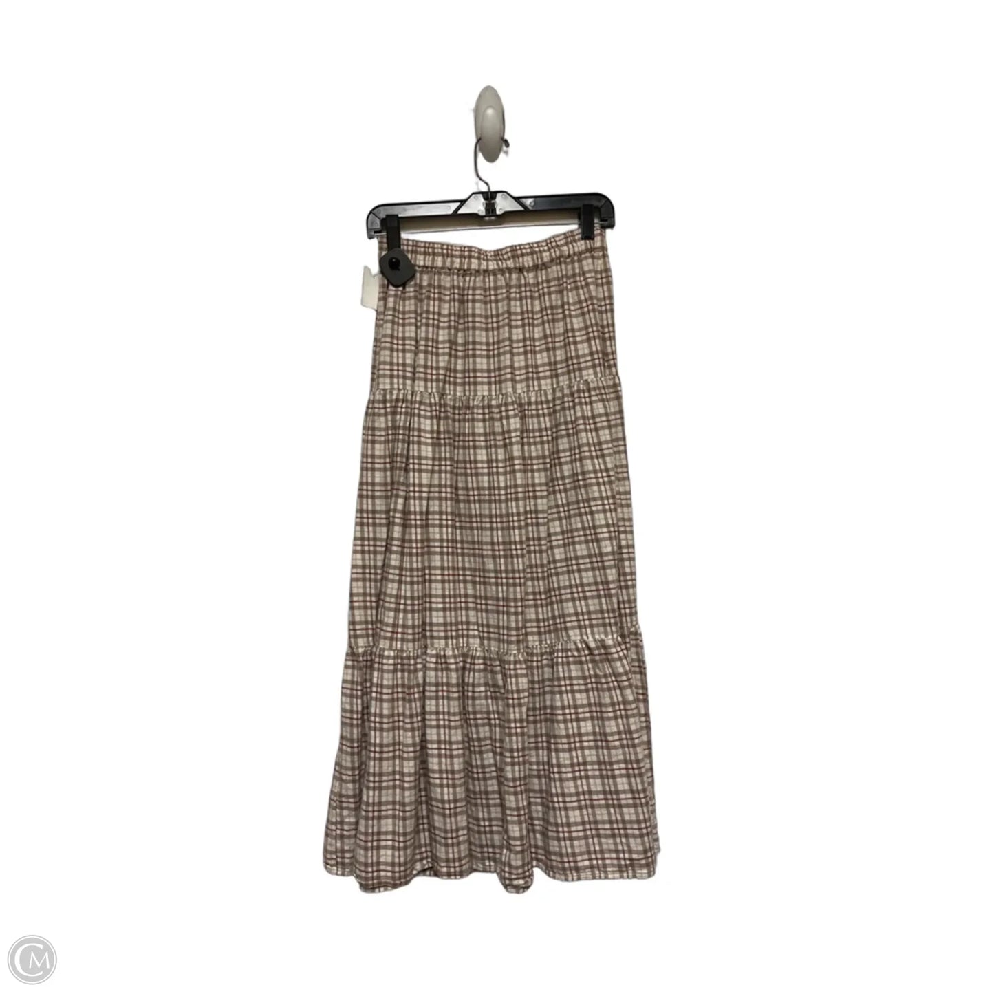 Skirt Maxi By Clothes Mentor In Plaid Pattern, Size: M