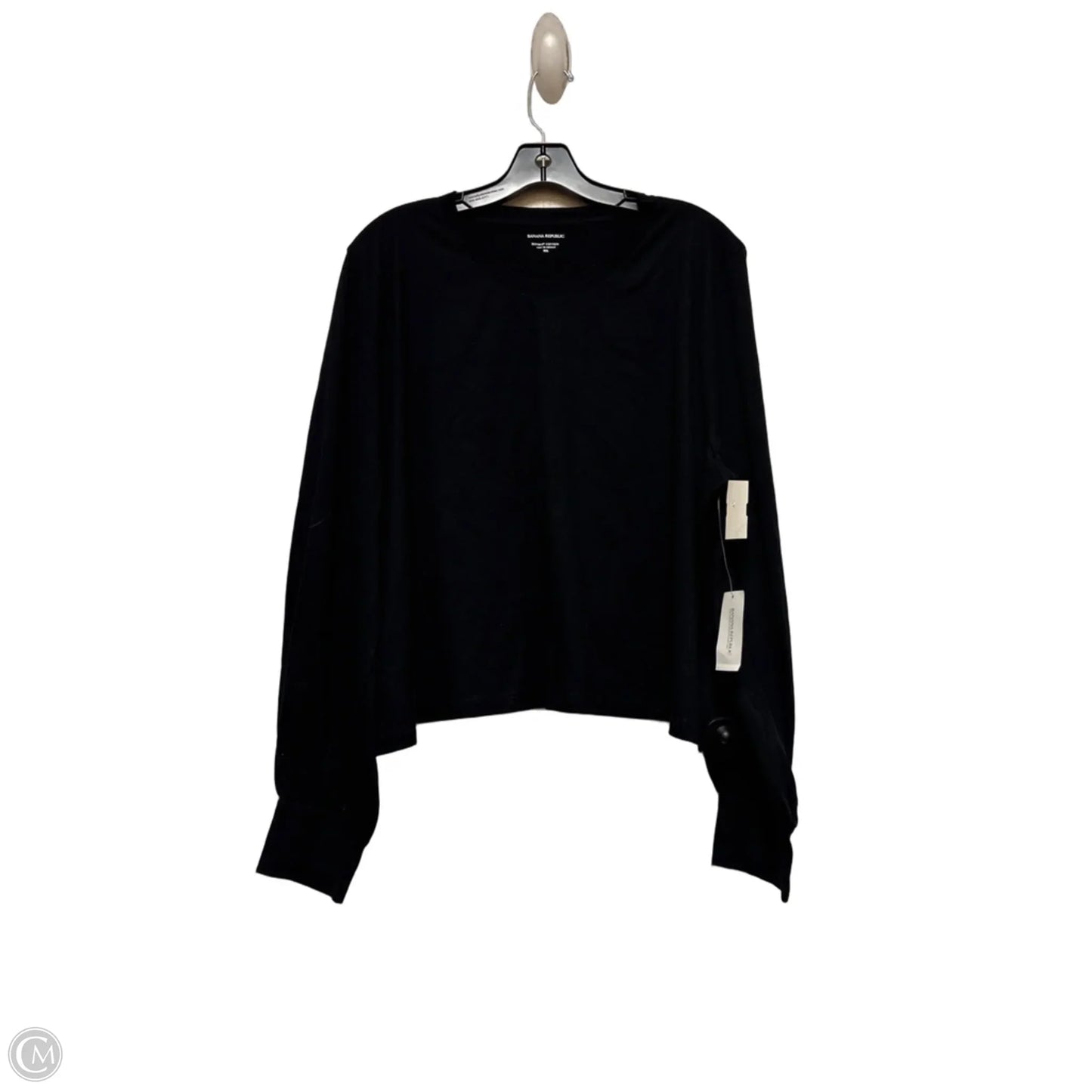 Top Long Sleeve By Banana Republic In Black, Size: Xxl