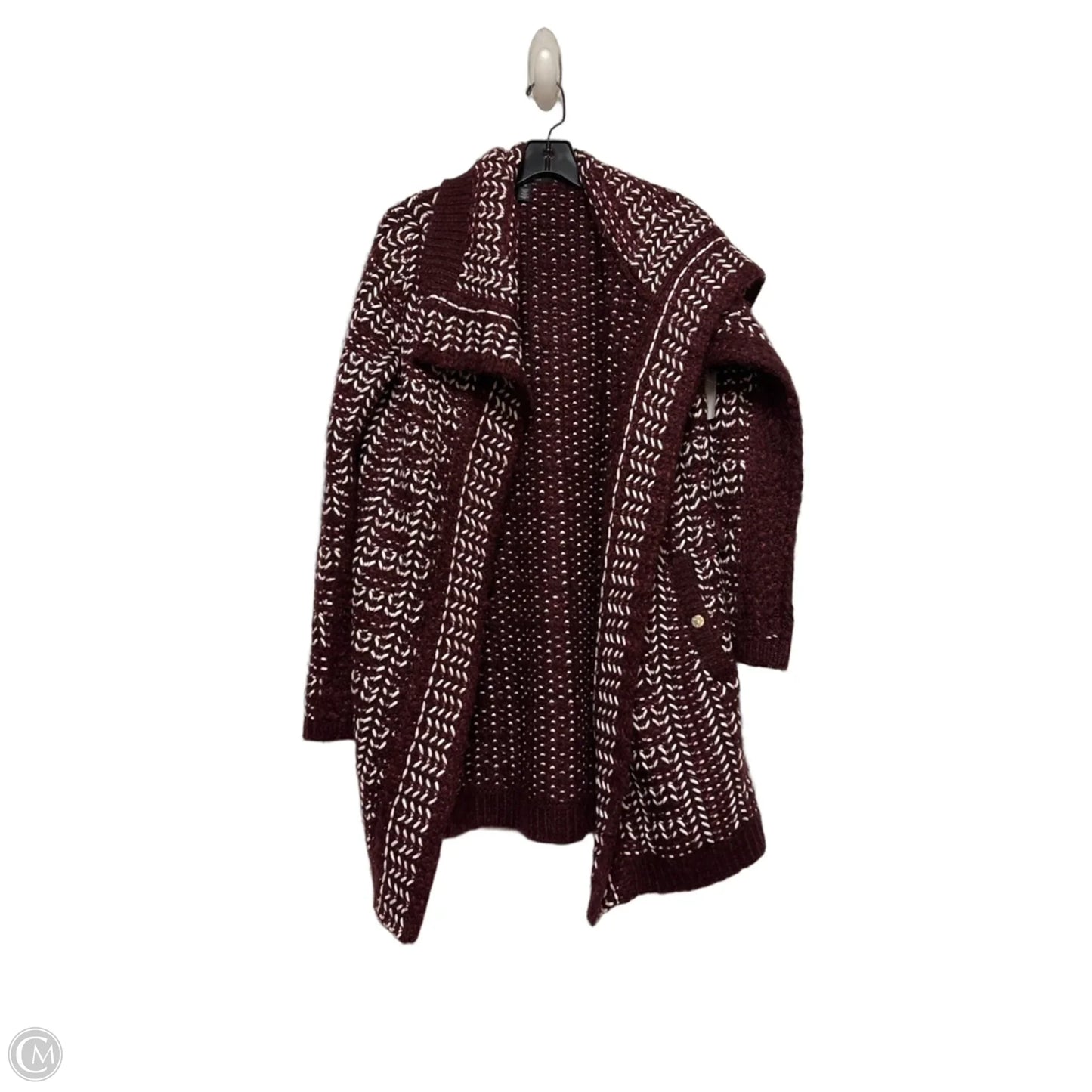 Cardigan By White House Black Market In Purple & White, Size: M