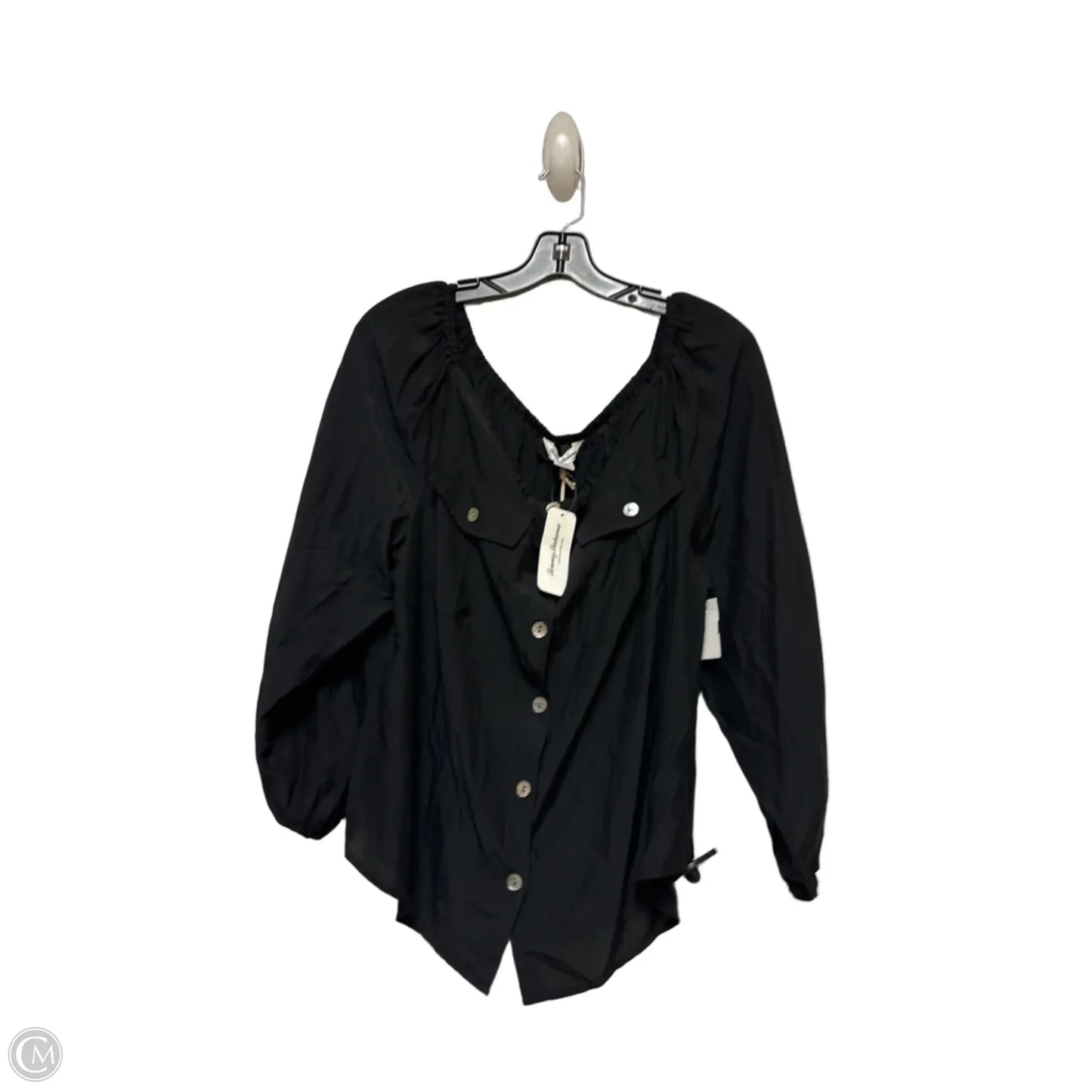 Top Long Sleeve By Tommy Bahama In Black, Size: S