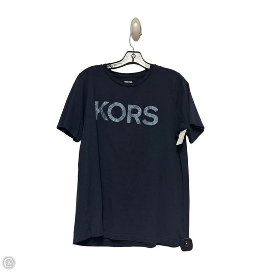 Top Short Sleeve By Michael By Michael Kors In Navy, Size: L