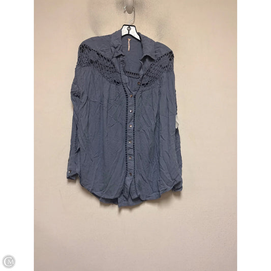 Top Long Sleeve By Free People In Blue, Size: Xs