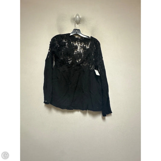 Top Long Sleeve By Free People In Black, Size: Xs