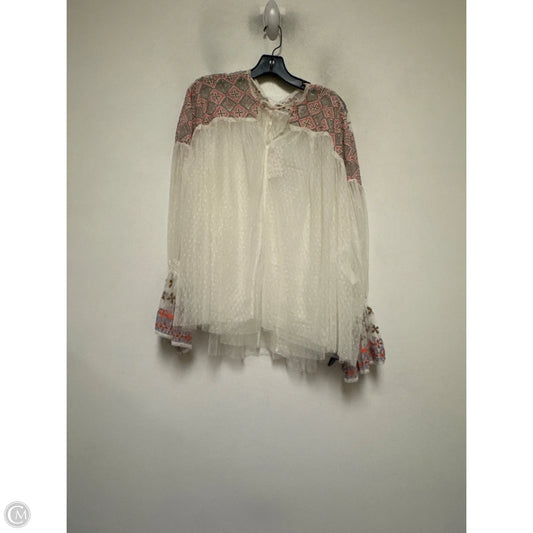 Top Long Sleeve By Free People In White, Size: S