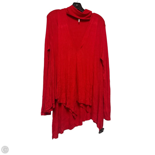 Top Long Sleeve By Free People In Red, Size: M