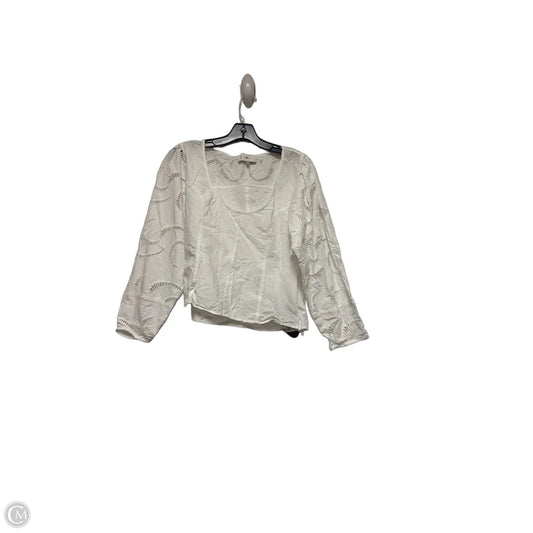 Top Long Sleeve By 7 For All Mankind In White, Size: M