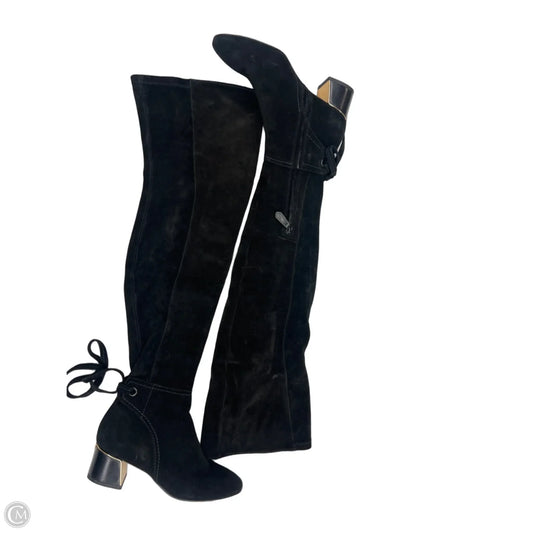 Boots Designer By Tory Burch In Black, Size: 8