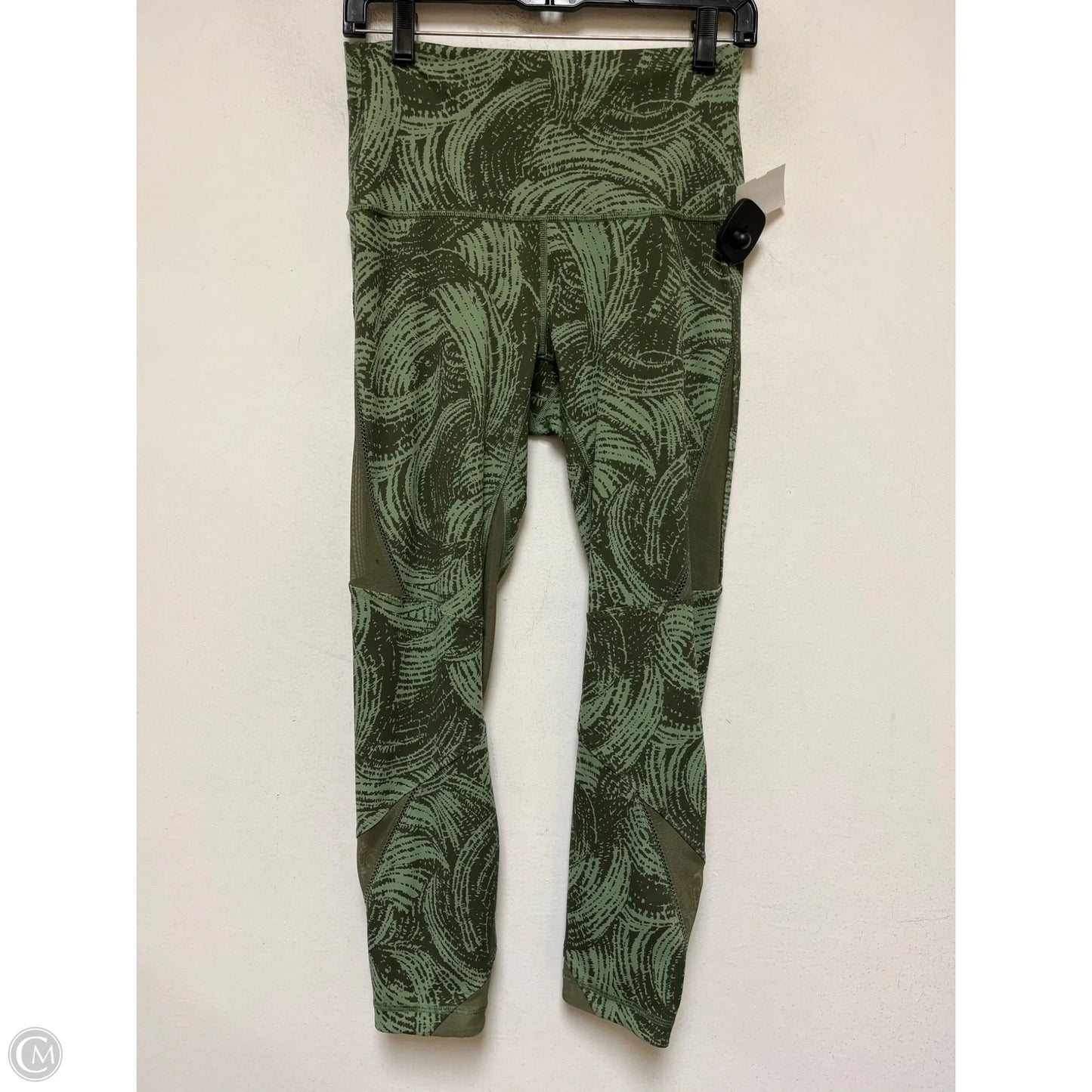 Athletic Leggings By Lululemon In Brown & Green, Size: 8