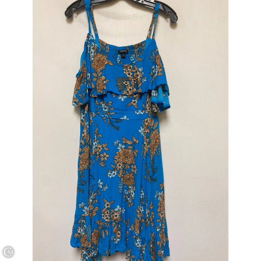 Dress Casual Short By Torrid In Blue & Brown, Size: Xl
