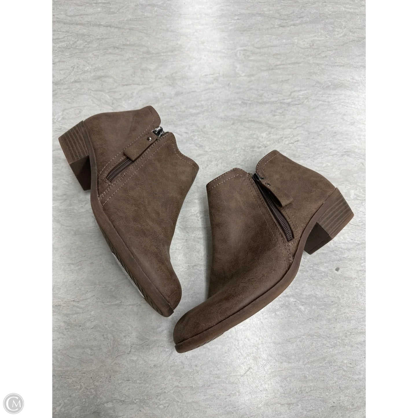 Boots Ankle Flats By Arizona In Brown, Size: 7.5