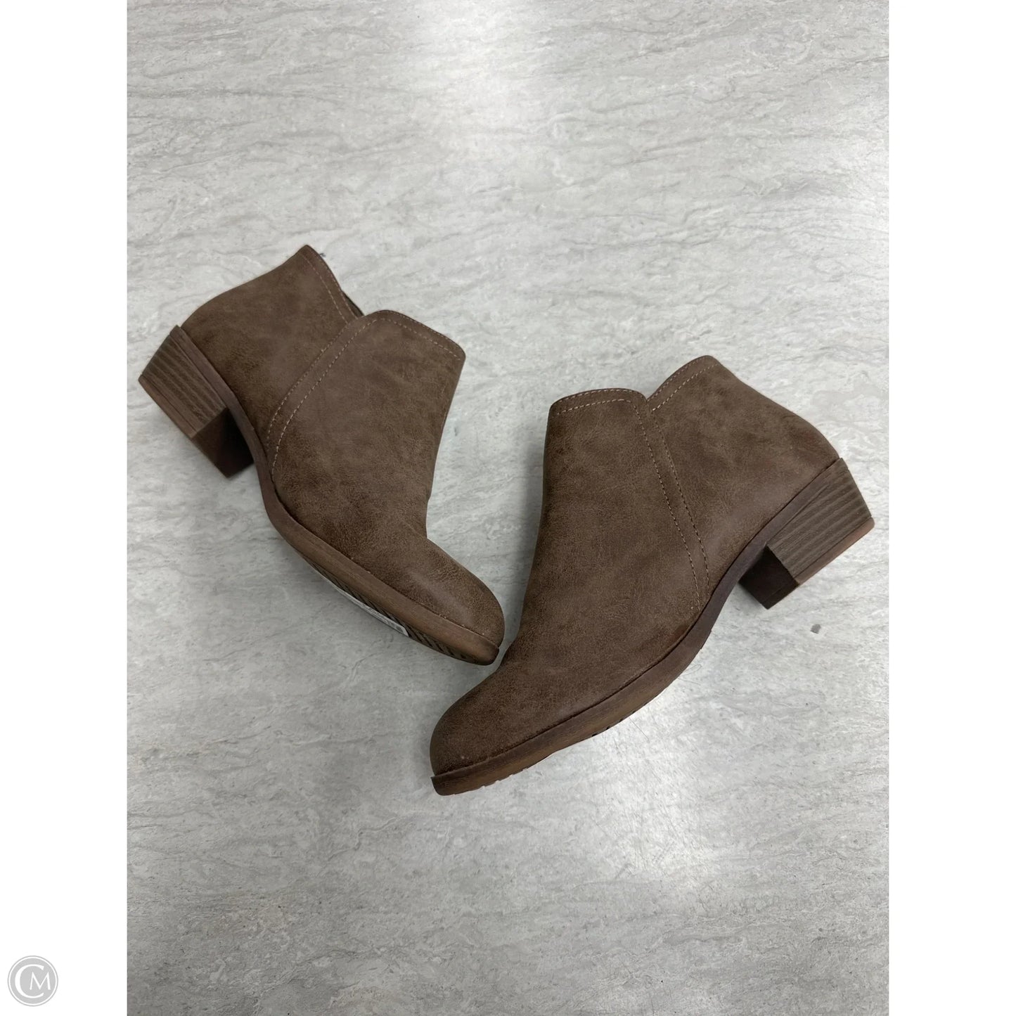 Boots Ankle Flats By Arizona In Brown, Size: 7.5