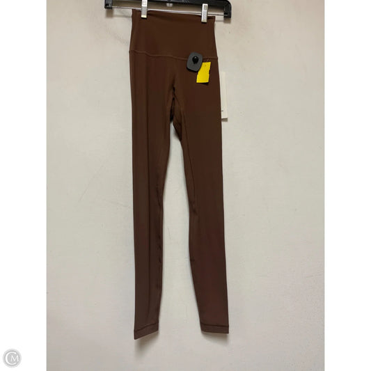Athletic Leggings By Lululemon In Brown, Size: 0