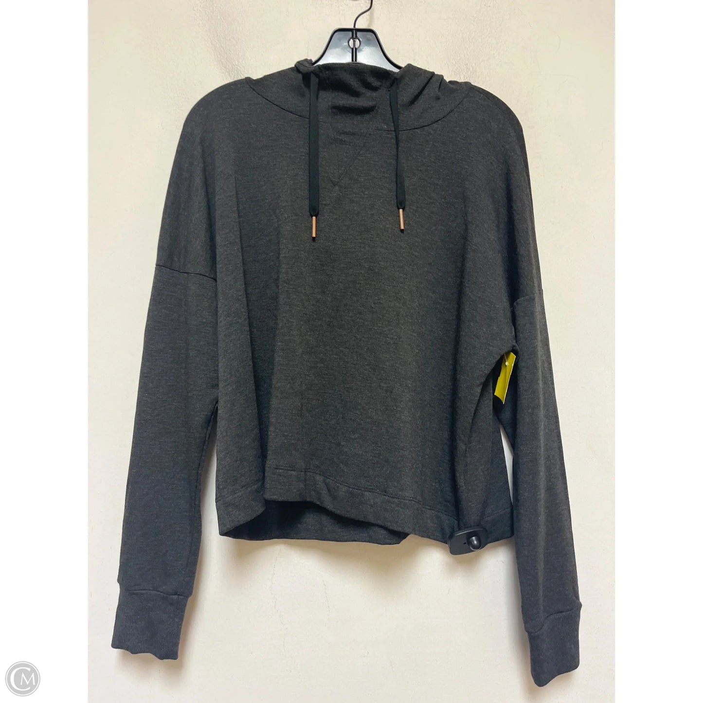 Athletic Sweatshirt Hoodie By Beyond Yoga In Grey, Size: M