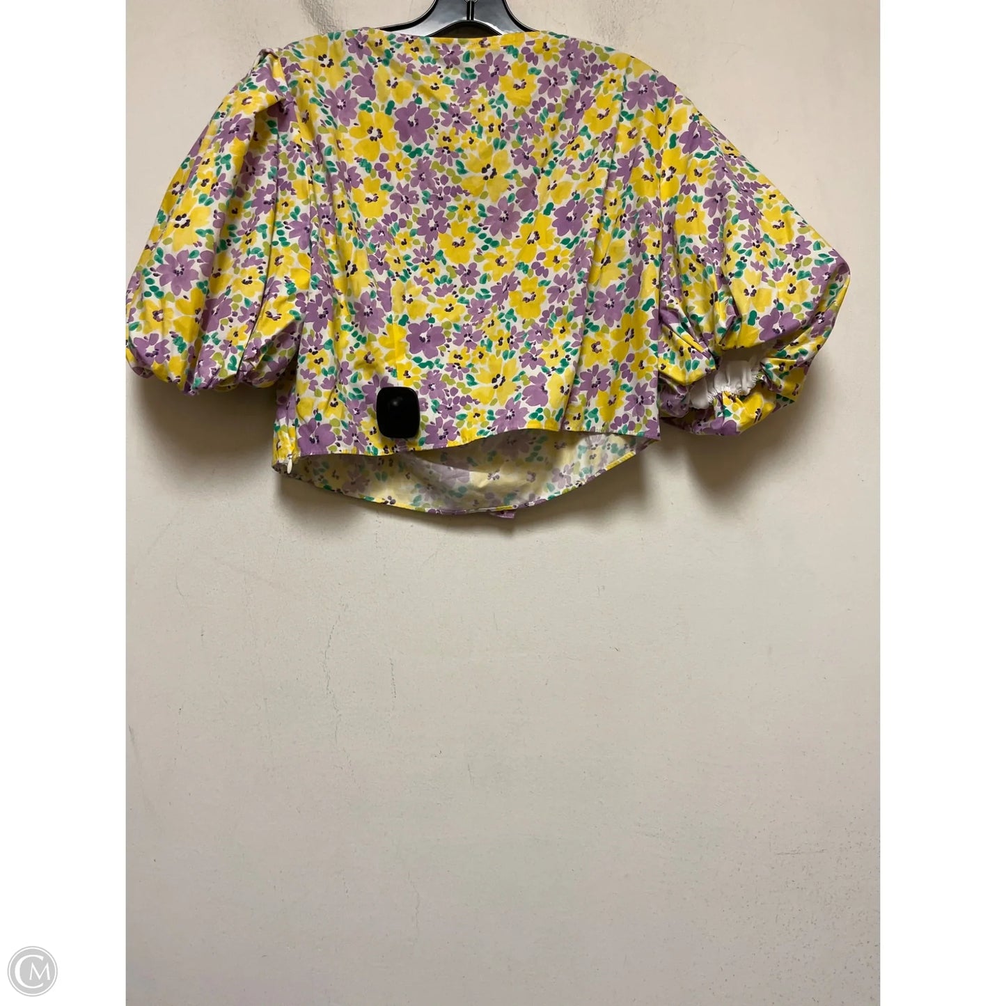 Top Short Sleeve By River Island In Floral Print, Size: Xl