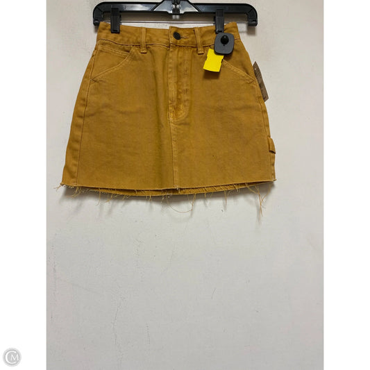 Skirt Mini & Short By Pacsun In Yellow, Size: 0