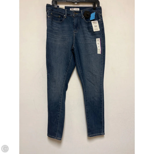 Jeans Skinny By Levis In Blue Denim, Size: 10