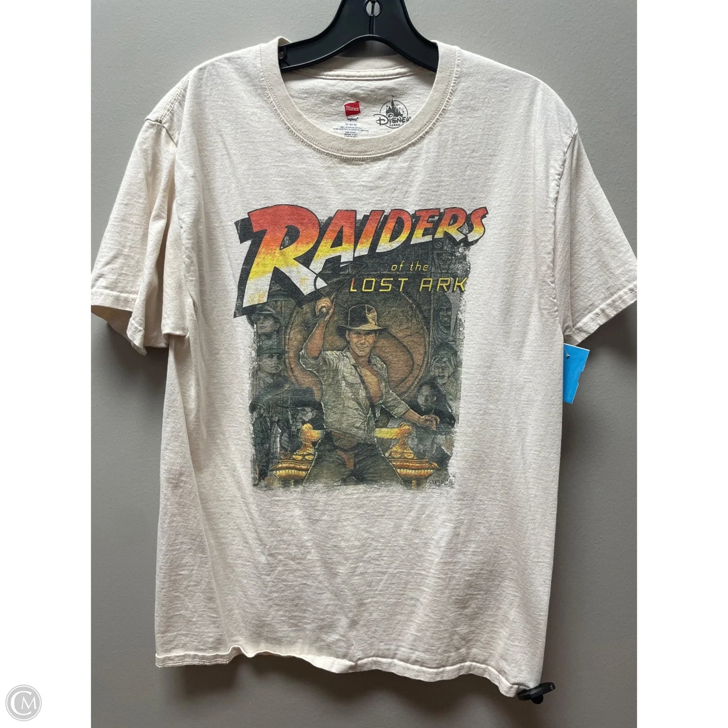 Top Short Sleeve Basic By Hanes In Cream, Size: M