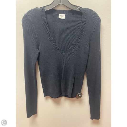 Top Long Sleeve By Abercrombie And Fitch In Black, Size: M