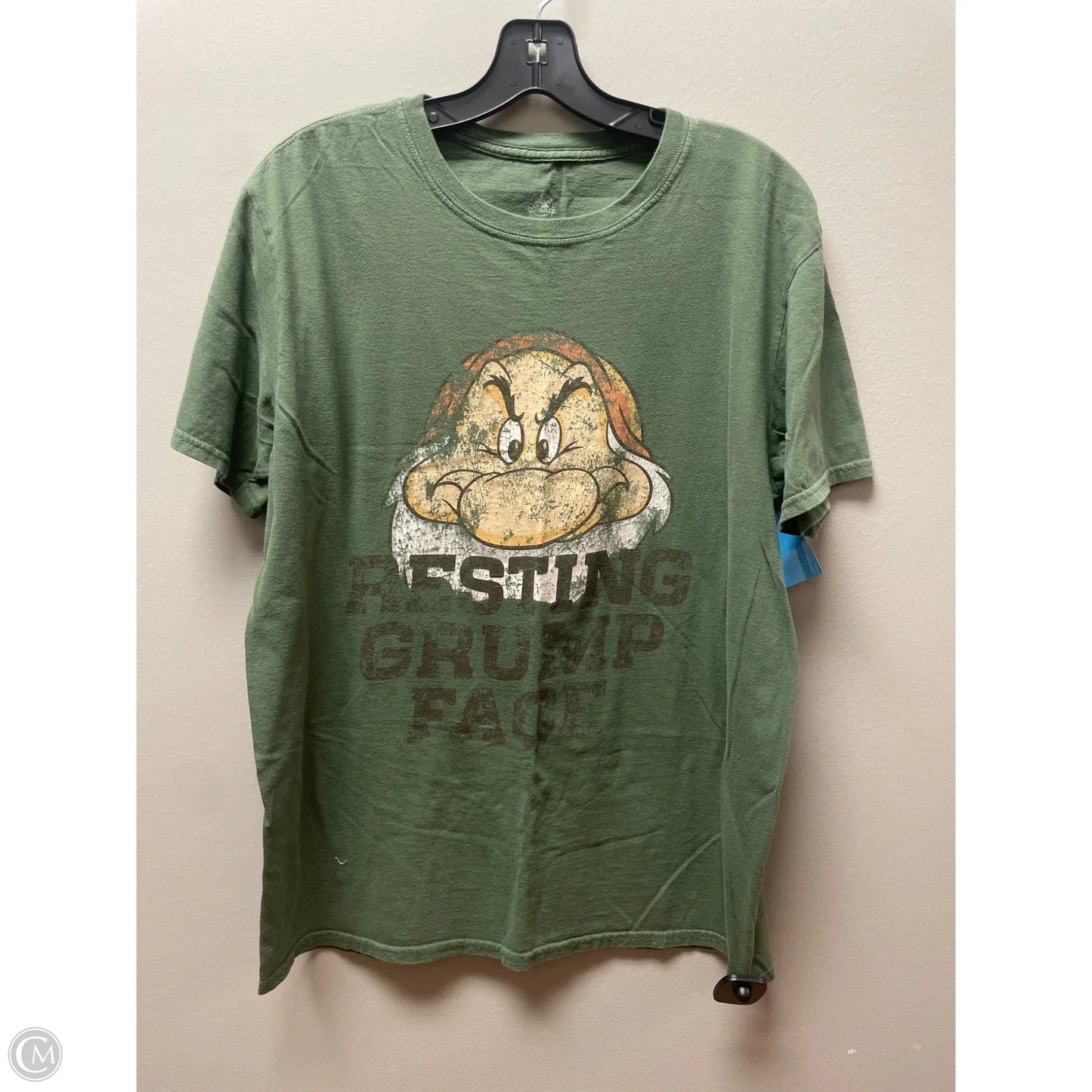 Top Short Sleeve By Disney In Green, Size: L