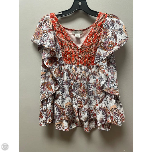 Top Short Sleeve By Rachel Zoe In Multi-colored, Size: M