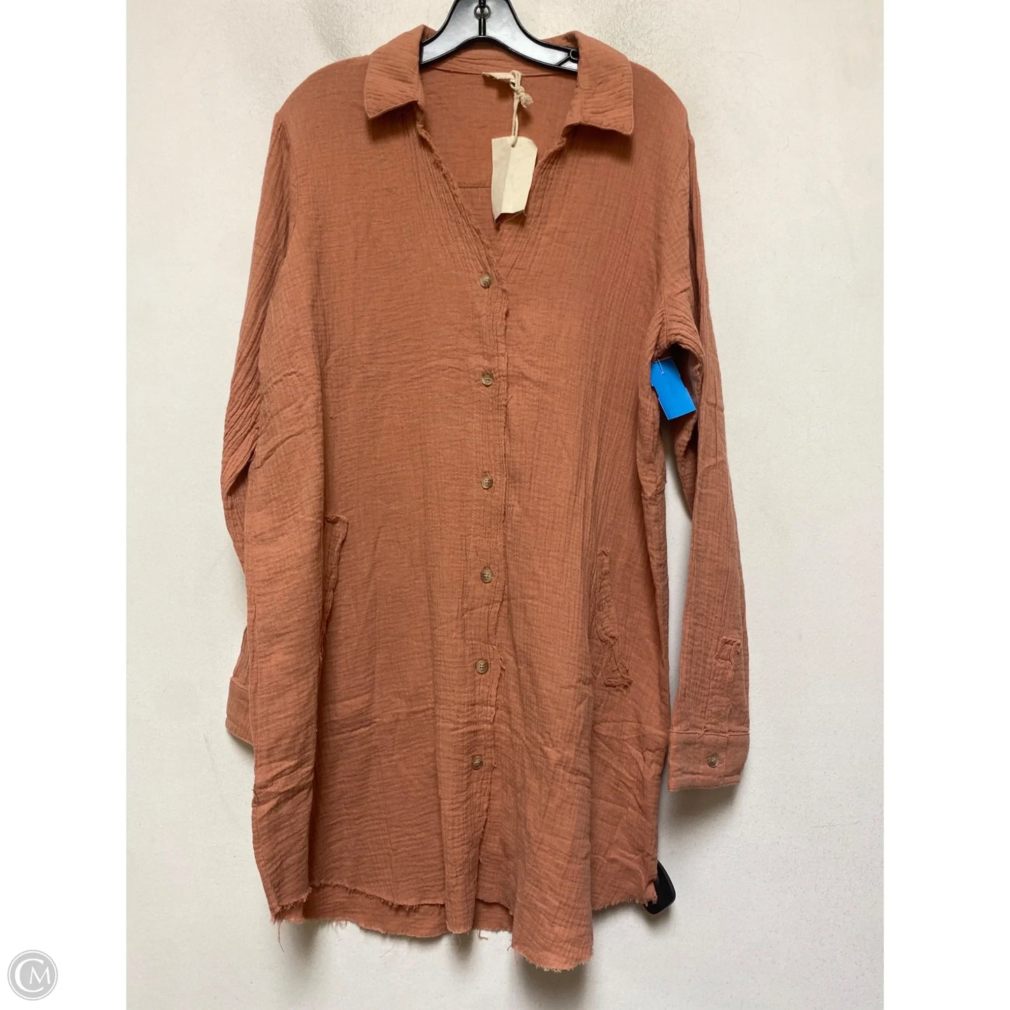 Dress Casual Short By Hem & Thread In Orange, Size: L