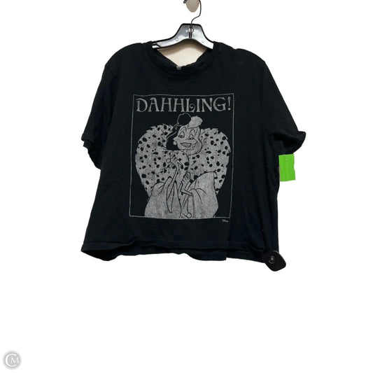 Top Short Sleeve Basic By Clothes Mentor In Black, Size: Xl