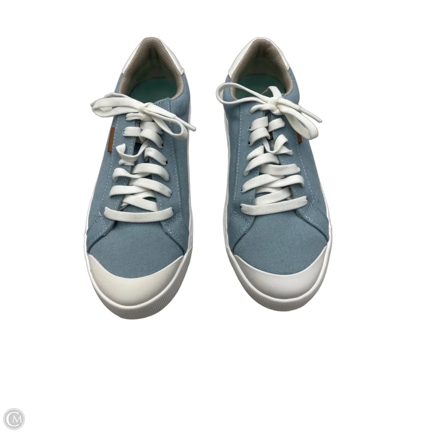 Shoes Sneakers By Dr Scholls In Blue & White, Size: 7