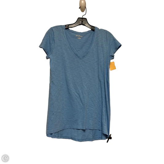 Top Short Sleeve Designer By Lilly Pulitzer In Blue, Size: Xs
