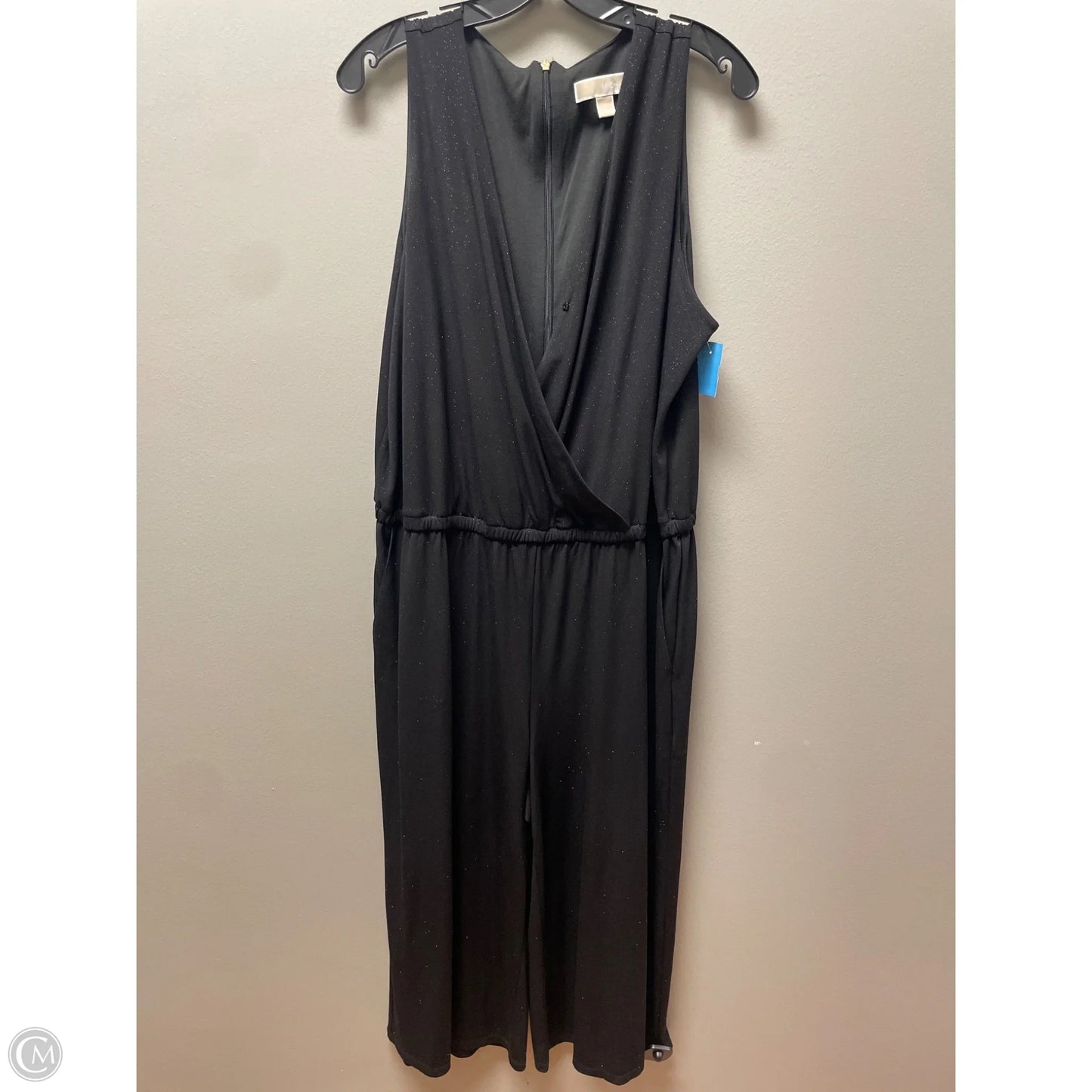 Jumpsuit By Michael By Michael Kors In Black & Gold, Size: 1x