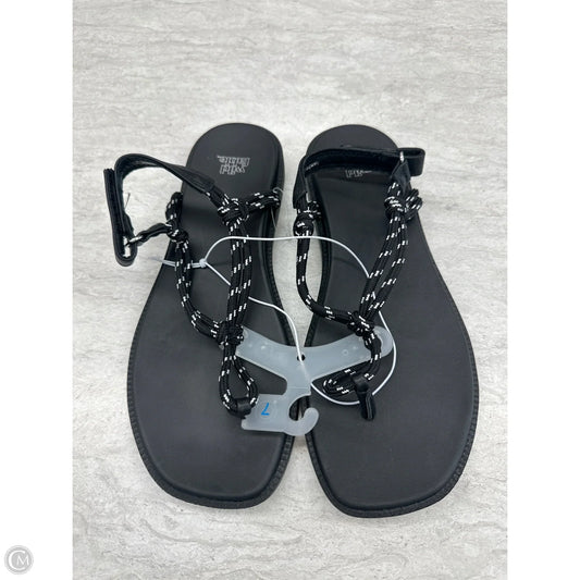 Sandals Flats By Wild Fable In Black, Size: 7